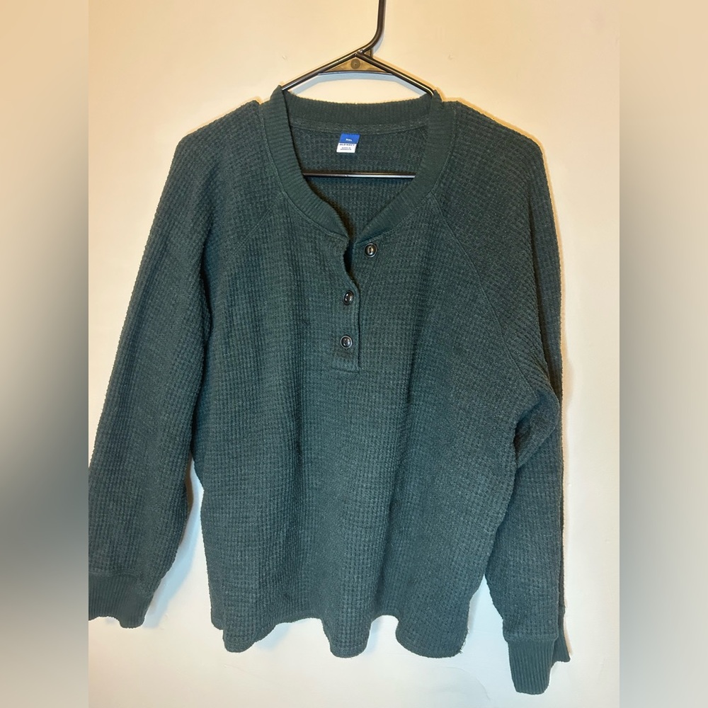 Old Navy Women's Dark Green Crewneck Sweater